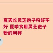 夏天吃灵芝孢子粉好不好 夏季食用灵芝孢子粉的利弊