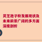 灵芝孢子粉发展现状及未来前景广阔的多方面深度剖析
