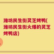 潍坊民生街灵芝烤鸭(潍坊民生街火爆的灵芝烤鸭店)