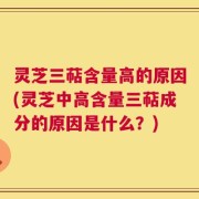灵芝三萜含量高的原因(灵芝中高含量三萜成分的原因是什么？)