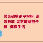 灵芝破壁孢子粉粉_高效吸收 灵芝破壁孢子粉  健康生活