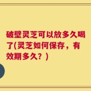 破壁灵芝可以放多久喝了(灵芝如何保存，有效期多久？)