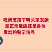 吃灵芝孢子粉头顶发胀 是正常反应还是身体发出的警示信号