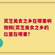 灵芝美食之乡在哪里啊视频(灵芝美食之乡的位置在哪里？