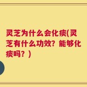 灵芝为什么会化痰(灵芝有什么功效？能够化痰吗？)