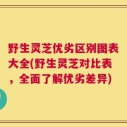 野生灵芝优劣区别图表大全(野生灵芝对比表，全面了解优劣差异)