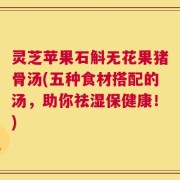 灵芝苹果石斛无花果猪骨汤(五种食材搭配的汤，助你祛湿保健康！)