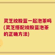灵芝绞股蓝一起泡茶吗(灵芝搭配绞股蓝泡茶的正确方法)
