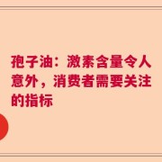 孢子油：激素含量令人意外，消费者需要关注的指标