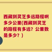 西藏到灵芝多远路程啊多少公里(西藏到灵芝的路程有多远？公里数是多少？)