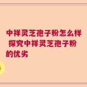中祥灵芝孢子粉怎么样 探究中祥灵芝孢子粉的优劣