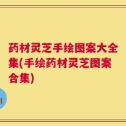 药材灵芝手绘图案大全集(手绘药材灵芝图案合集)