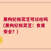 黑枸杞和灵芝可以吃吗(黑枸杞和灵芝：食用安全？)