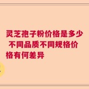 灵芝孢子粉价格是多少 不同品质不同规格价格有何差异