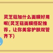 灵芝菇加什么面膜好用呢(灵芝菇面膜搭配推荐，让你美容护肤双管齐下)