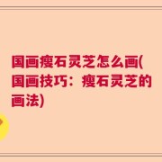 国画瘦石灵芝怎么画(国画技巧：瘦石灵芝的画法)