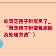 吃灵芝孢子粉变黑了_“灵芝孢子粉变色原因及处理方法”)
