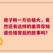 孢子粉一斤价格大，竟然还有这样的差异你知道价格背后的故事吗？