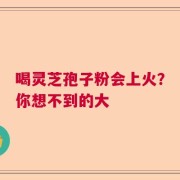 喝灵芝孢子粉会上火？你想不到的大