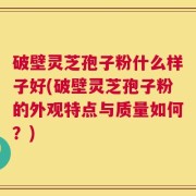 破壁灵芝孢子粉什么样子好(破壁灵芝孢子粉的外观特点与质量如何？)