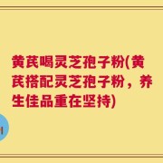 黄芪喝灵芝孢子粉(黄芪搭配灵芝孢子粉，养生佳品重在坚持)
