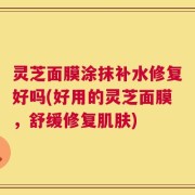 灵芝面膜涂抹补水修复好吗(好用的灵芝面膜，舒缓修复肌肤)