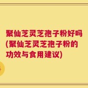 聚仙芝灵芝孢子粉好吗(聚仙芝灵芝孢子粉的功效与食用建议)