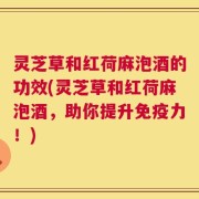 灵芝草和红荷麻泡酒的功效(灵芝草和红荷麻泡酒，助你提升免疫力！)