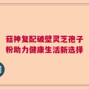 菇神复配破壁灵芝孢子粉助力健康生活新选择