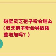 破壁灵芝孢子粉会胖么(灵芝孢子粉会导致体重增加吗？)