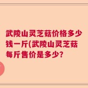 武陵山灵芝菇价格多少钱一斤(武陵山灵芝菇每斤售价是多少？