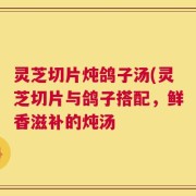 灵芝切片炖鸽子汤(灵芝切片与鸽子搭配，鲜香滋补的炖汤