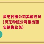 灵芝种植公司卖菌包吗(灵芝种植公司推出菌包销售业务)