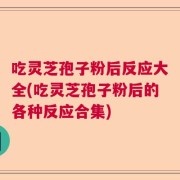 吃灵芝孢子粉后反应大全(吃灵芝孢子粉后的各种反应合集)
