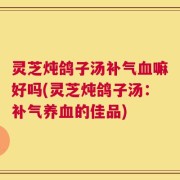 灵芝炖鸽子汤补气血嘛好吗(灵芝炖鸽子汤：补气养血的佳品)
