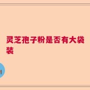 灵芝孢子粉是否有大袋装