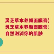 灵芝草本养颜面膜膏(灵芝草本养颜面膜膏：自然滋润你的肌肤