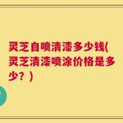 灵芝自喷清漆多少钱(灵芝清漆喷涂价格是多少？)