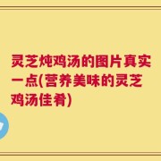 灵芝炖鸡汤的图片真实一点(营养美味的灵芝鸡汤佳肴)