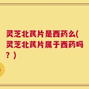 灵芝北芪片是西药么(灵芝北芪片属于西药吗？)