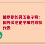 俄罗斯的灵芝孢子粉：国外灵芝孢子粉的独特代表
