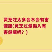 灵芝吃太多会不会有害健康(灵芝过量摄入有害健康吗？)