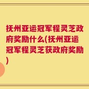 抚州亚运冠军程灵芝政府奖励什么(抚州亚运冠军程灵芝获政府奖励)