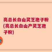 亮总长白山灵芝孢子粉(亮总长白山产灵芝孢子粉)
