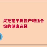 灵芝孢子粉佳产地适合你的健康选择