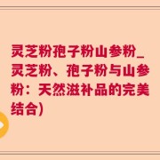 灵芝粉孢子粉山参粉_灵芝粉、孢子粉与山参粉：天然滋补品的完美结合)