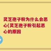 灵芝孢子粉为什么会恶心(灵芝孢子粉引起恶心的原因