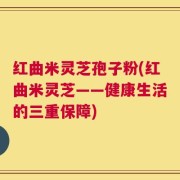 红曲米灵芝孢子粉(红曲米灵芝——健康生活的三重保障)