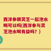 西洋参跟灵芝一起泡水喝可以吗(西洋参与灵芝泡水喝有益吗？)