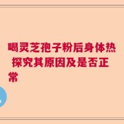 喝灵芝孢子粉后身体热 探究其原因及是否正常
